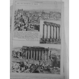 1933 1861 SYRIE BAALBEK DESER 2 JOURNAUX