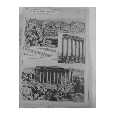 1933 1861 SYRIE BAALBEK DESER 2 JOURNAUX