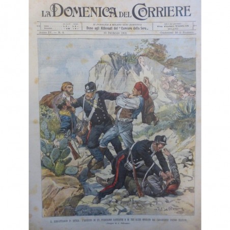 1902 DC SICILE ARRESTATION CONTREBANDIER TRAPANI CARABINIER