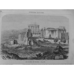 1933 1861 SYRIE BAALBEK DESER 2 JOURNAUX