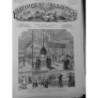 1881 ELECTRICITE EXPOSITION INTERNATIONALE SECTION BRITANIQUE VUE ENSEMBLE