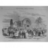 1871 SABLONVILLE CHAPELLE FUNEBRE DUC ORLEANS FOULE