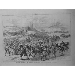 1877 UI GUERRE ORIENT TROUPES SULEYMAN-PACHA RETRAITE RASGRAD