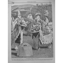 1913 ETHNOGRAPHIE DANSE L AMBAM DARJEELING