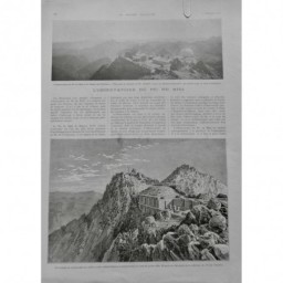 1922 MI OBSERVATOIRE PIC MIDI CHAINE PYRENEES SOMMET METEOROLOGIQUE ASTRONOMIQUE