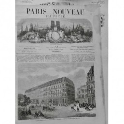 1873 PN OPERA NOUVEL OPERA RECONSTRUCTION FACADE GRAND HOTEL PARIS