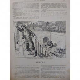 1884 JARDIN PLANTE ACCIDENT FOSSE OURS HOMME DEVORER REPTILE VER SOIE 3 JOURNAUX