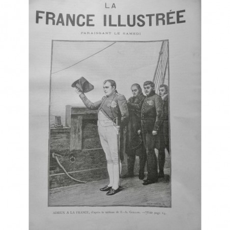 1903 FI NAPOLEON BONAPARTE ADIEUX FRANCE NAVIRE STE HELENE GEOLIER