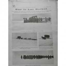 1904 FI LAC BAÏKAL RUSSIE TZAR LOCOMOTIVE CHEMIN FER GLACE ACCIDENT KHILKOFF