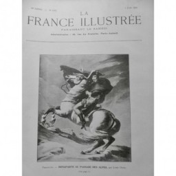 1905 FI BONAPARTE PASSAGE ALPES LAUSANNE GRAND ST BERNARD ARTILLERIE DOS MULET