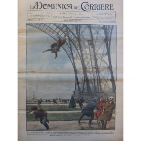 1928 DC AIR AVIATION BALLON TOUR EFFEIL SAUT PARACHUTE MARCELLO HAGUET