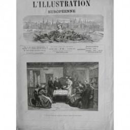 1861 1872 1873 ALSACE FETE ROI PAQUES OEUF CABARET MARIAGE PROTESTANT 4 JOURNAUX