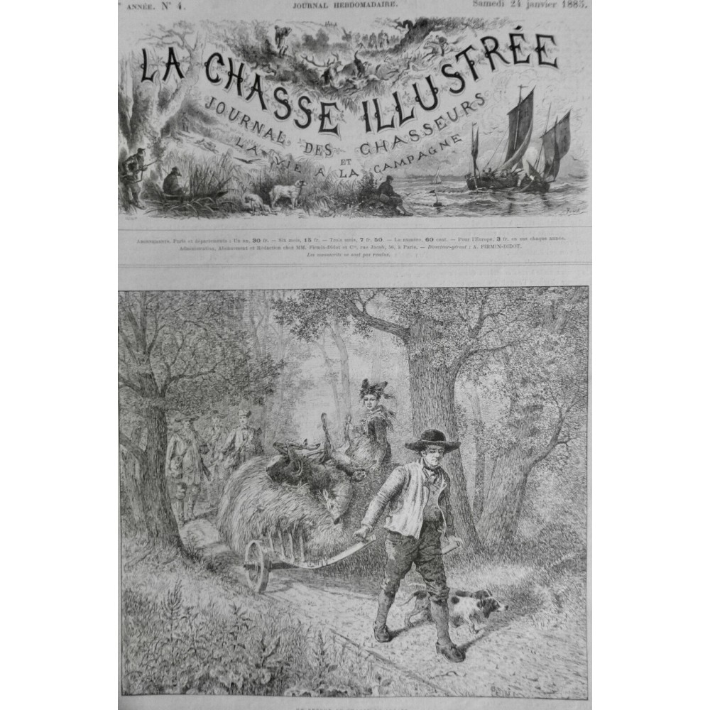 1857 1870 1876 1885 ALSACE RETOUR CHASSE CERF VEILLE BATTUE SHELTERS 4 JOURNAUX