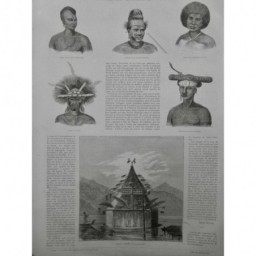 1867 UI TATOUAGE PIERCING NVELLE GUINEE TRIBU COIFFURE PARURE ANNEAU DENT ARETE