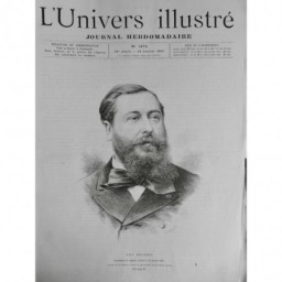 1891 UI PERSONNALITES LEO DELIBES COMPOSITEUR MUSIQUE GRAVURE LEMAIRE