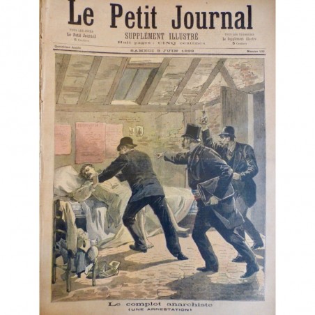 1893 PJ ANARCHISTE COMPLOT ARRESTATION POLICE