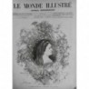 1876 MI PERSONNALITES ARNOULD PLESSY COMEDIE FRANCAISE COMEDIENNE DESSIN MORIN