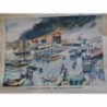 1904 PP ANVERS INCENDIE DOCKS PORT PETROLE