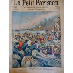 1907 PP TREMBLEMENT TERRE JAMAIQUE DISTRIBUTION VIVRES SINISTRÉ CROIX ROUGE