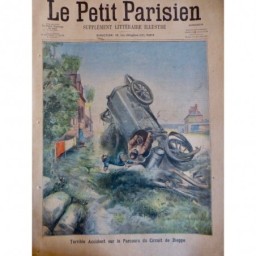 1907 PP COURSE AUTOMOBILE ACCIDENT CIRCUIT DIEPPE PILOTE