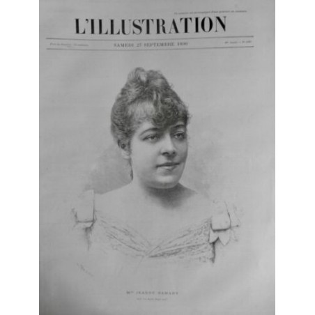 1890 I PERSONNALITES JEANNE SAMARY LAGARDE THEATRE COMEDIENNE DECES PORTRAIT