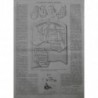 1866 I MONUMENT PERSO-EGYPTIEN FRAGMENT DECOUVERTE EGYPTE HIEROGLYPHE