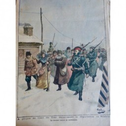 1899 LF SIBERIE BAGNE TZAR DEPORTATION CONVOI CONDAMNES