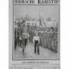 1911 DI RUSSIE NICOLAS II TSAREVITCH REVUE BATAILLON SCOLAIRE