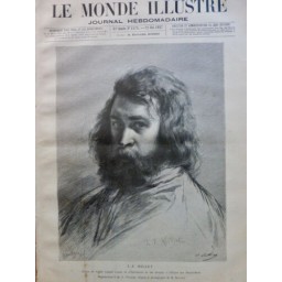 1887 MI J-F MILLET FUSAIN MAÎTRE EXPOSITION OEUVRES PORTRAIT ECOLE BEAUX-ARTS