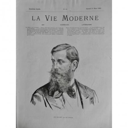 1880 VM PERSONNALITES LEO DELIBES PORTRAIT VIE DE LIPHART