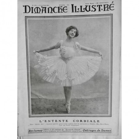 1911 DI PERSONNALITES MISS DORIS DEANE CHÂTELET OPERETTE BALLET TUTU QUAKER GIRL