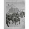 1898 UI ROI REINE PRINCE NAPOLEON DEPART GRANDE ARMEE RETOUR FRANCE NEIGE