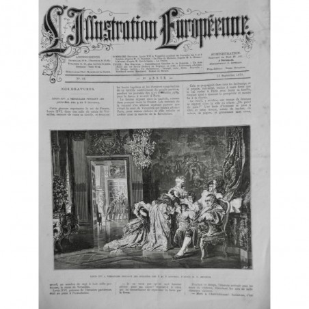 1879 IE ROI REINE PRINCE LOUIS XVI VERSAILLES PALAIS FAMILLE SOULEVEMENT PEUPLE