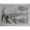 1896 UI RUSSE AFGHANISTAN SOUVERAIN RUSSE PONT ALEXANDRE III POSE 1ERE PIERRE