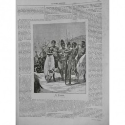 1893 GI ROI REINE PRINCE LO BENGULA ROI MATABELES GUERRE SUD AFRIQUE ANGLAIS