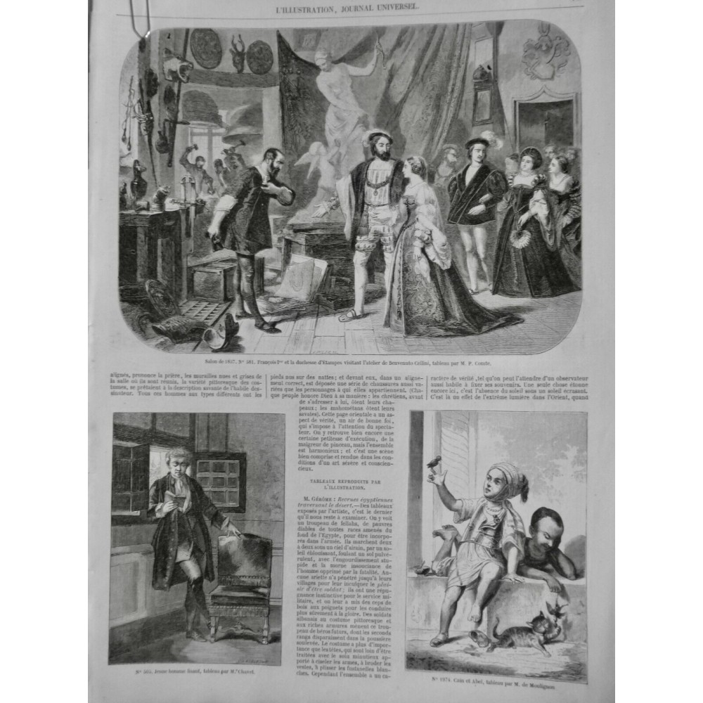 1857 I ROI REINE PRINCE FRANCOIS 1ER DUCHESSE ETAMPES ATELIER BENVENUTO CELLINI