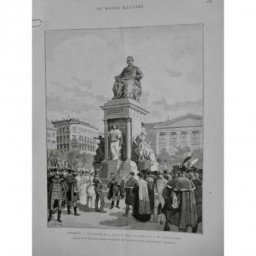 1887 MI ROI REINE PRINCE BUDAPEST STATUE DEAK PRESENCE FRANCOIS 1ER TINAYRE