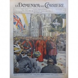 1908 DC LONDRES CONGRÈS EUCHARISTIQUE PONTIFICAL BENEDICTION EGLISE WESTMINSTER