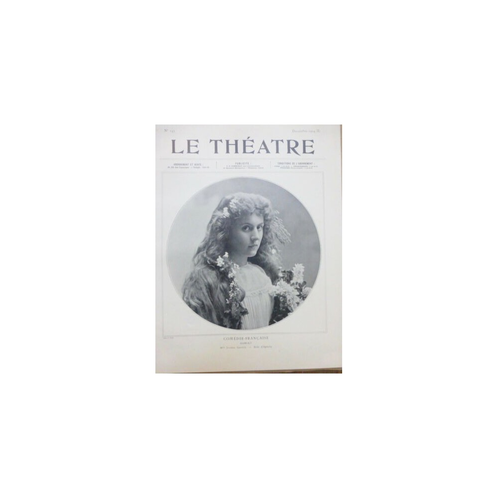 1904 THEATRE YVONNE GARRICK HAMLET MLLE DULUC CHIFFON RENEE VINCOURT