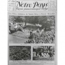 1923 NP BRUXELLES RELIQUAIRE STE ALENE FOREST MESSE EXTERIEUR PARC ECUYER ANGE