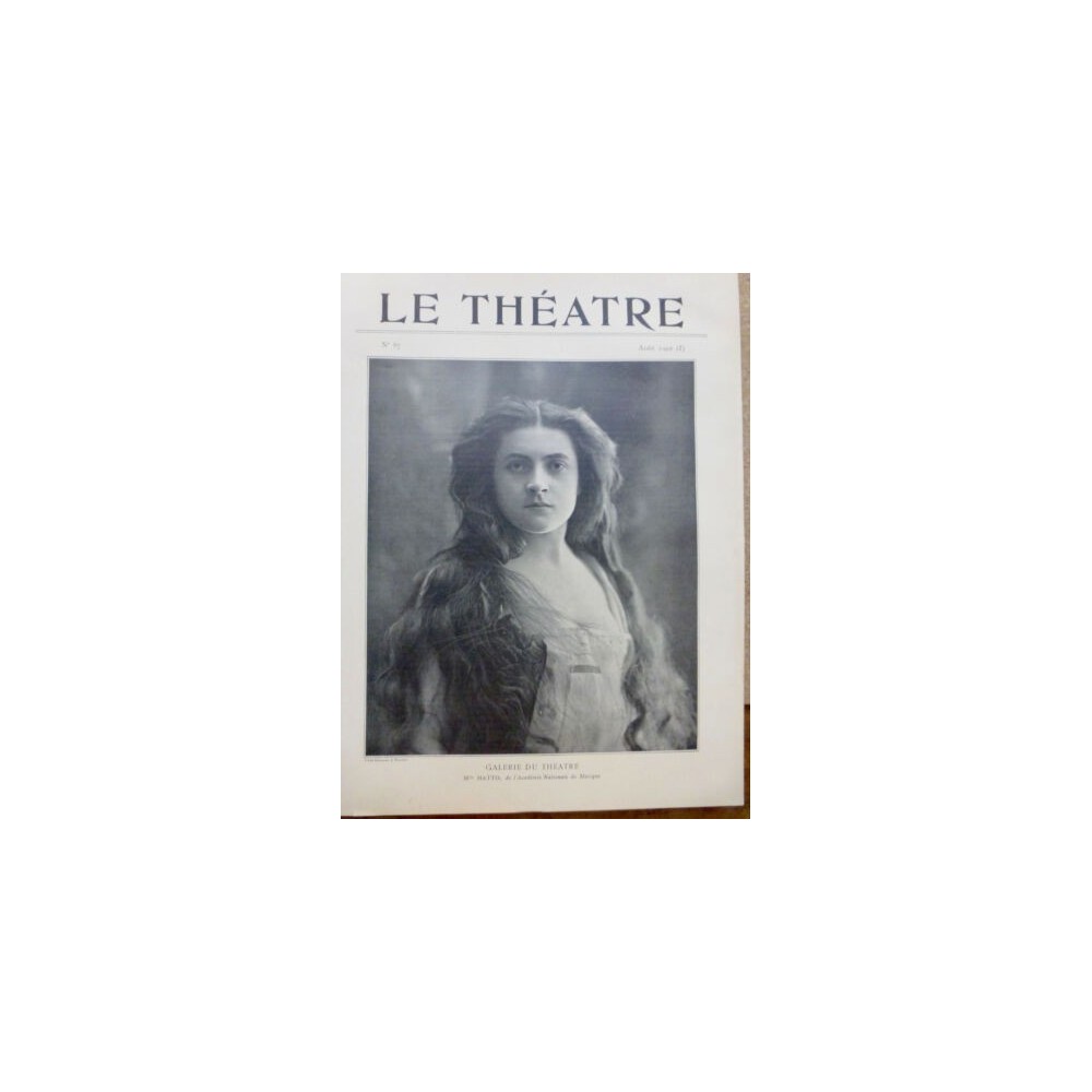 1902 THEATRE MLLE HATTO CECILE SOREL CHERUBIN MARGUERITE DEVAL BAGATELLE