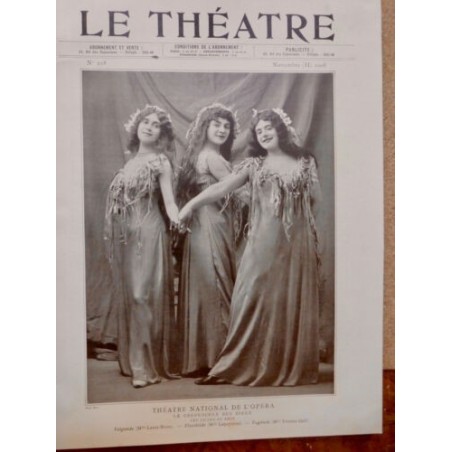 1908 THEATRE LAUTE BRUN LAPEYRETTE GALL GRANDJEAN DELMAS FAVART FEART NICOT