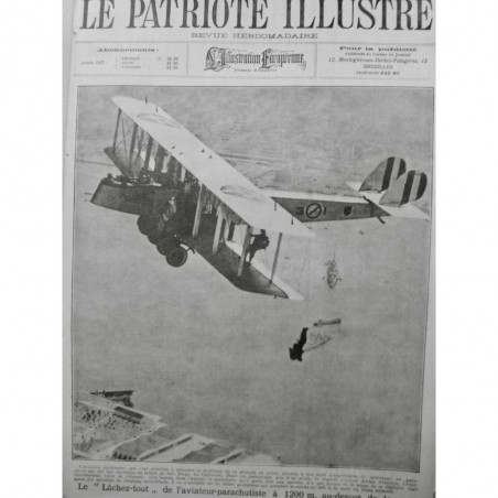 1926 PI PARACHUTE AVION AVIATION SECURITE AVION EXPERIENCE SAUVETAGE ATHERTON