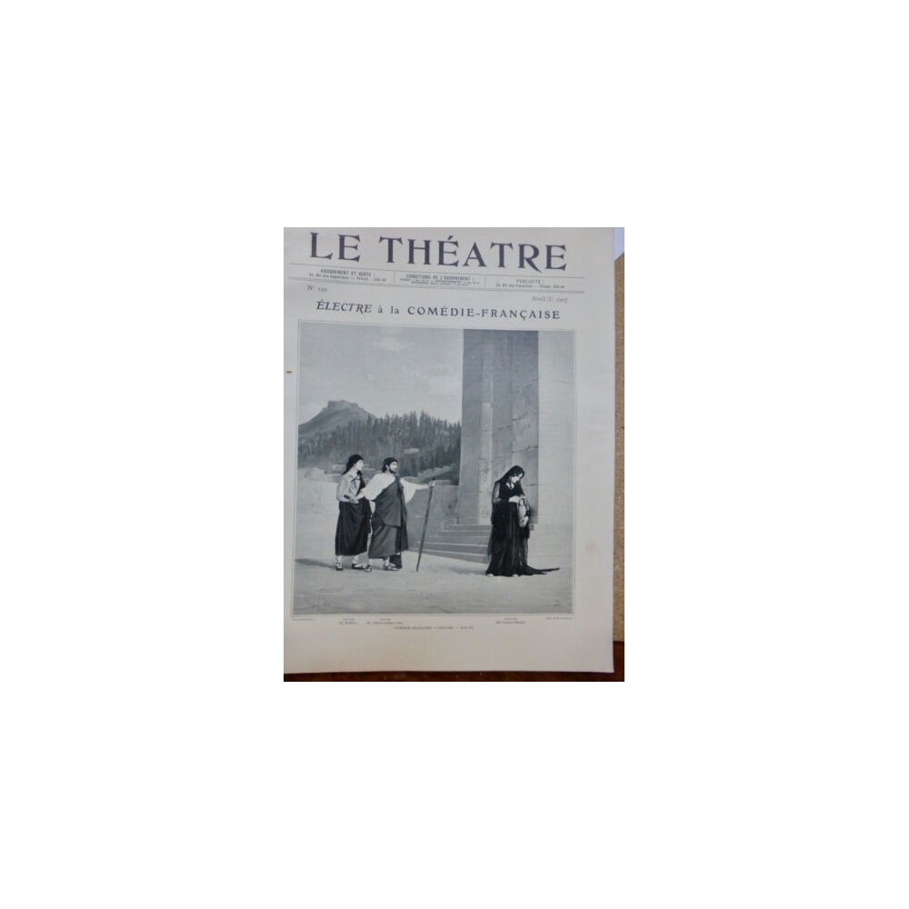 1907 THEATRE LOUISE SILVAIN LAMBERT WALTER LITVINNE ANDREE MEGARD ANNA KARENINE