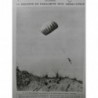 1918 LM PARACHUTE DESCENTE OBSERVATEUR ATTERRISSAGE LIGNE ENNEMI DRACHEN