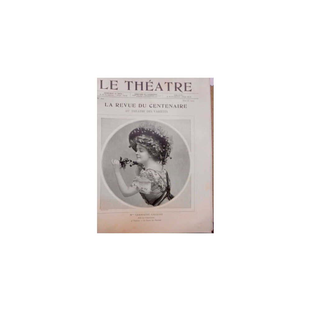 1907 THEATRE GERMAINE GALLOIS LAWLER MAX DEARLY LISE BERTY PARC MONTCEAU