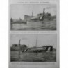 1916 PF HYDRAVION CAPTURE APPAREIL AUTRICHIEN REMORQUAGE CARGO-BOAT PORT VALLONA