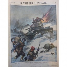 1939 TI GUERRE CERCLE POLAIRE GLACE NEIGE TROUPE FINLANDAISE INVASION SOVIETIQUE