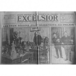 1919 E RODIN FAUX MARBRES CONTREFACON PALAIS JUSTICE SCELLÉ STATUAIRE MATHET