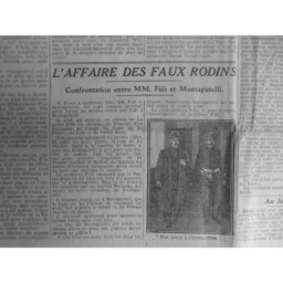 1919 E RODIN FAUX MARBRES CONTREFACON CONFRONTATION FAUSSAIRE FIDI MONTAGUTELLI